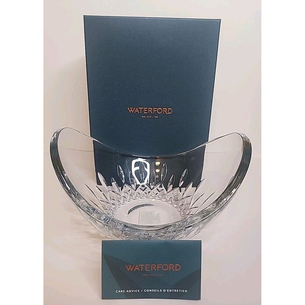 Waterford Lismore Essence Elliptical Bowl Crystal 8" 0160420 NIB